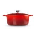 Okrągła Brytfanna Le Creuset Żeliwo wiśniowa 28cm / 6.7L