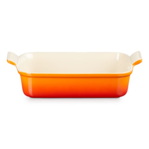 Prostokątna Forma do Zapiekania Kamionka Le Creuset 26cm / 2.4L płomienna