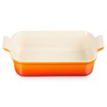 Prostokątna Forma do Zapiekania Kamionka Le Creuset 26cm / 2.4L płomienna