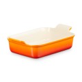 Prostokątna Forma do Zapiekania Kamionka Le Creuset 26cm / 2.4L płomienna