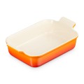 Prostokątna Forma do Zapiekania Kamionka Le Creuset 26cm / 2.4L płomienna