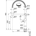 Bateria Franke Pescara 360° Czarny Mat 115.0545.136