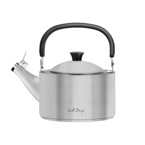 Vialli - Czajnik z gwizdkiem 1,5l stal matowa Diamante 7855