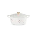 Okrągła Brytfanna Le Creuset Hearts z uchwytem w kolorze jasnego złota Żeliwo 22 cm / 3.3L
