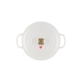 Okrągła Brytfanna Le Creuset Hearts z uchwytem w kolorze jasnego złota Żeliwo 22 cm / 3.3L