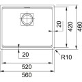 Zlewozmywak Franke Kanon KNG 110-52 Czarny Mat 125.0633.002