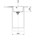 Zlewozmywak Franke CNG 611-62 TL ociekacz z prawej strony Onyx 114.0633.136