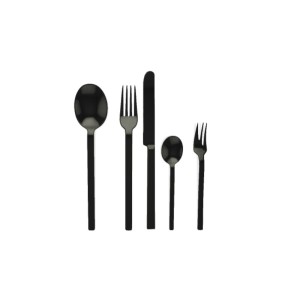MEPRA - Zestaw sztućców 30el. Oro Nero, Stile 107522030DON