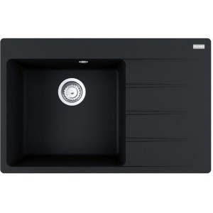 Zlewozmywak Franke CNG 611-78 TL ociekacz z prawej strony Czarny Mat 114.0633.145