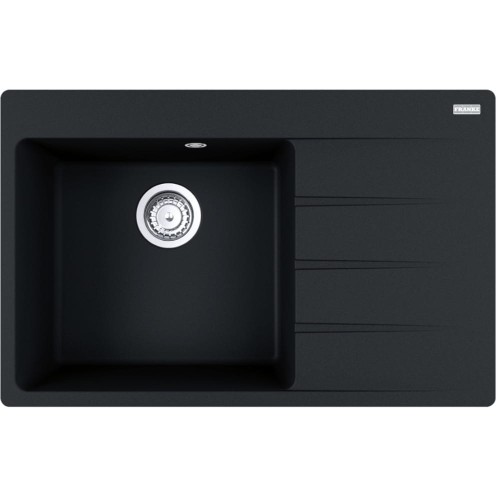Zlewozmywak Franke CNG 611-78 TL ociekacz z prawej strony Czarny Mat 114.0633.145