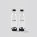 Zestaw butelek do saturatora SodaStream Fuse 2 x 1L czarne (do zmywarki)