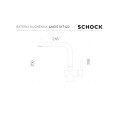 Bateria Schock Laios 517.120 Czarny Metal (GUM) z wyciąganą wylewką Linia Studio
