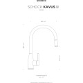 Bateria Schock Kavus 559.120 White Gold (WGO) z wyciąganą wylewką Linia Studio