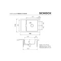 Zlewozmywak Schock Cristadur Mono D-100 XS Night Linia Studio