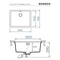 Zlewozmywak Schock Cristadur Greenwich N-100 L Magma Linia Studio