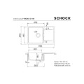 Zlewozmywak Schock Cristadur Mono D-100 Magma