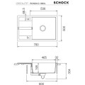 Zlewozmywak Schock Cristalite+ Ronda D-100 XL Onyx
