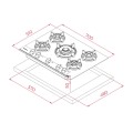 Płyta gazowa Teka GBC 75-G1 GBC BM