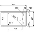 Zlewozmywak Fresno FSG 611-88 Fragranit+ Czarny mat ociekacz odwracalny 114.0633.153