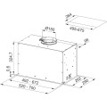 Okap podszafkowy Franke Box Flush Evo XS A52 stal szlachetna 305.0665.359