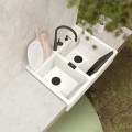 Bateria Schock Gota 521.120 S Czarna z wyciąganą wylewką Linia studio