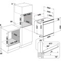 Piekarnik Whirlpool W7 OS4 4S2 H BL z funkcją pary