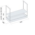 Okap Falmec Spazio Circle.Tech Isola 130 inox 600 m³/h z pilotem