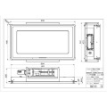Okap Heaven Light Pro G/WH Flat KL 90 F-350.0669.936