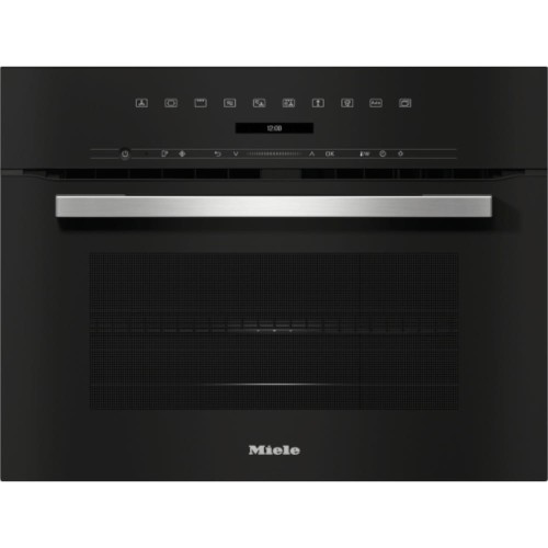 Piekarnik ze zintegrowaną kuchnią mikrofalową Miele H 7145 BM ObsidianBlack
