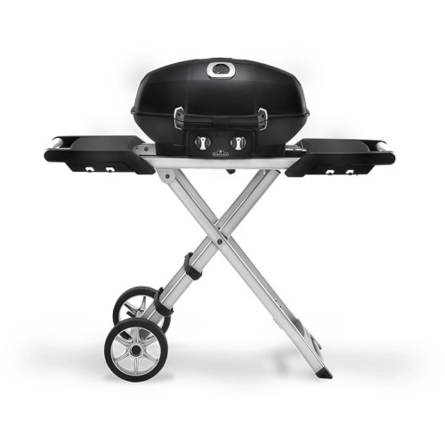 Przenośny grill gazowy Napoleon TravelQ PRO285X z wózkiem nożycowym, Czarny