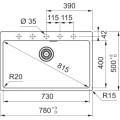 Zlewozmywak Franke Maris MRG 610-73 czarny mat + czarny zestaw odpływowy 114.0693.578