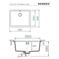 Zlewozmywak Schock Cristadur Greenwich N-100 L Polaris Linia Studio
