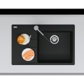 Zlewozmywak Franke Centro CNG 611-78 TL czarny mat, ociekacz po lewej stronie 114.0633.138