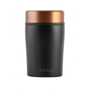 Vialli - Termos obiadowy 500ml Fuori Czarny Rose Gold 8067