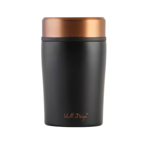 Vialli - Termos obiadowy 500ml Fuori Czarny Rose Gold 8067