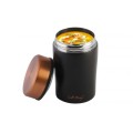 Vialli - Termos obiadowy 500ml Fuori Czarny Rose Gold 8067