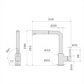 Bateria Falmec Pure Steel Corner - inox