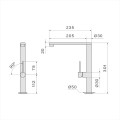 Bateria Falmec Pure Steel Flat - inox