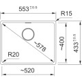Zlewozmywak Franke Maris MRG 110-52 Kamienny szary 125.0687.254