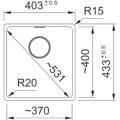 Zlewozmywak Franke Maris MRG 110-37 czarny mat + czarny zestaw odpływowy 125.0697.760