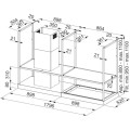Okap wyspowy Franke Mythos T-shelf FMY BK MATT F180 325.0678.073