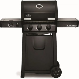 Grill gazowy Napoleon Legend 365 z kuchenką boczną, Czarny