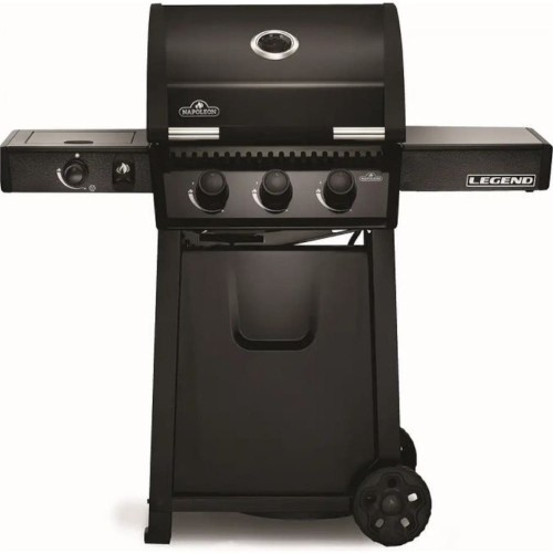 Grill gazowy Napoleon Legend 365 z kuchenką boczną, Czarny