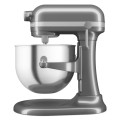 Mikser KitchenAid Artisan 6,6L 5KSM70SHXEMS srebrzystopopielaty, z podnoszoną dzieżą