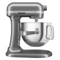 Mikser KitchenAid Artisan 6,6L 5KSM70SHXEMS srebrzystopopielaty, z podnoszoną dzieżą