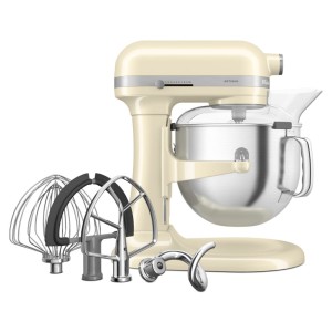 Mikser KitchenAid Artisan 6,6L 5KSM70SHXEAC kremowy, z podnoszoną dzieżą