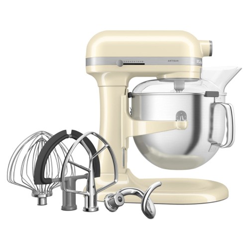 Mikser KitchenAid Artisan 6,6L 5KSM70SHXEAC kremowy, z podnoszoną dzieżą