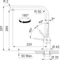 Bateria Franke Atlas Neo M złota 115.0681.241
