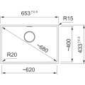 Zlewozmywak Franke Maris MRG 110-62 czarny mat + czarny zestaw odpływowy 125.0697.758