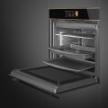 Piekarnik z funkcją mikrofali i pary Smeg SO6606WAPNR, linia Dolce Stil Novo